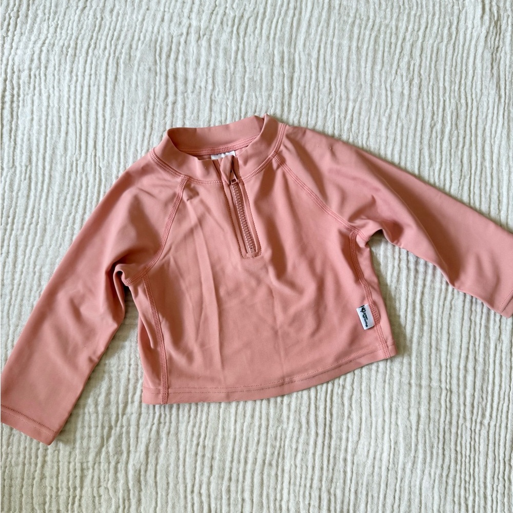 GREEN SPROUTS Long-Sleeve Rash Guard Swim Top